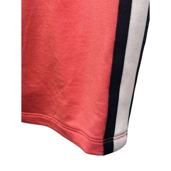 Tommy Hilfiger Womens Sporty Midi Skirt Size M Coral Elastic Waistband & Striped - Picture 5 of 8